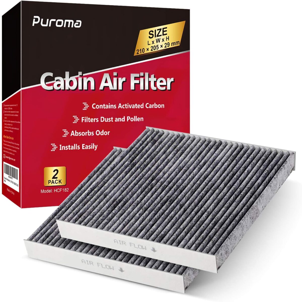 Hcf S Cabin Air Filter With Activated Carbon Puroma