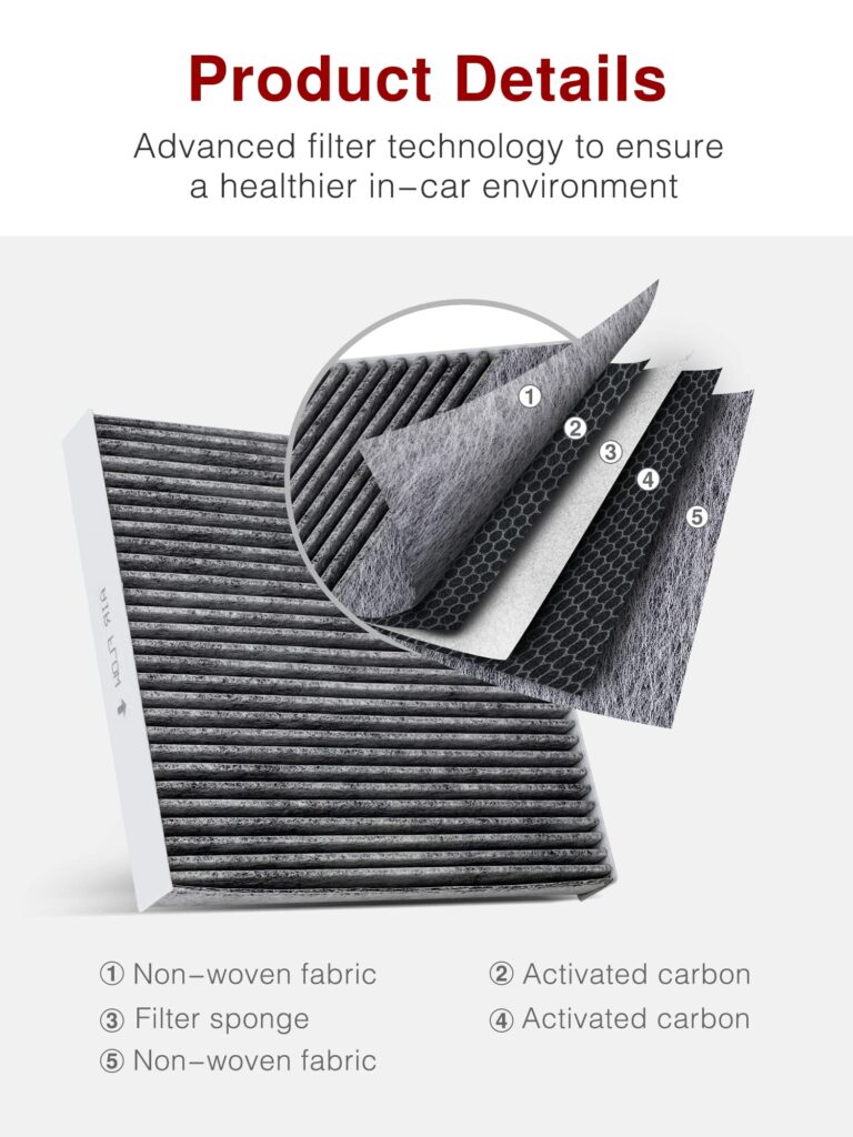 Caf Cabin Air Filter With Activated Carbon Puroma