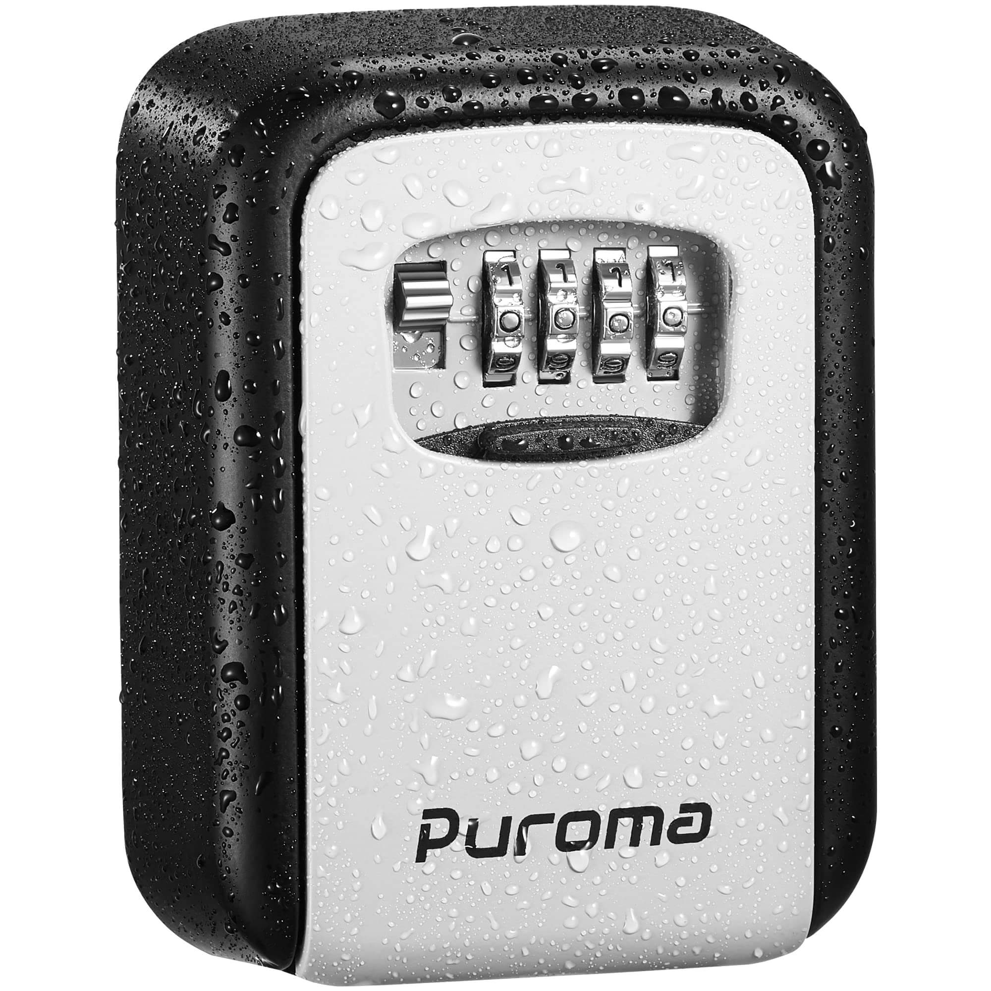 LB001 Pack 4-Digit Combination Wall Key Lock Box, Gray – Puroma