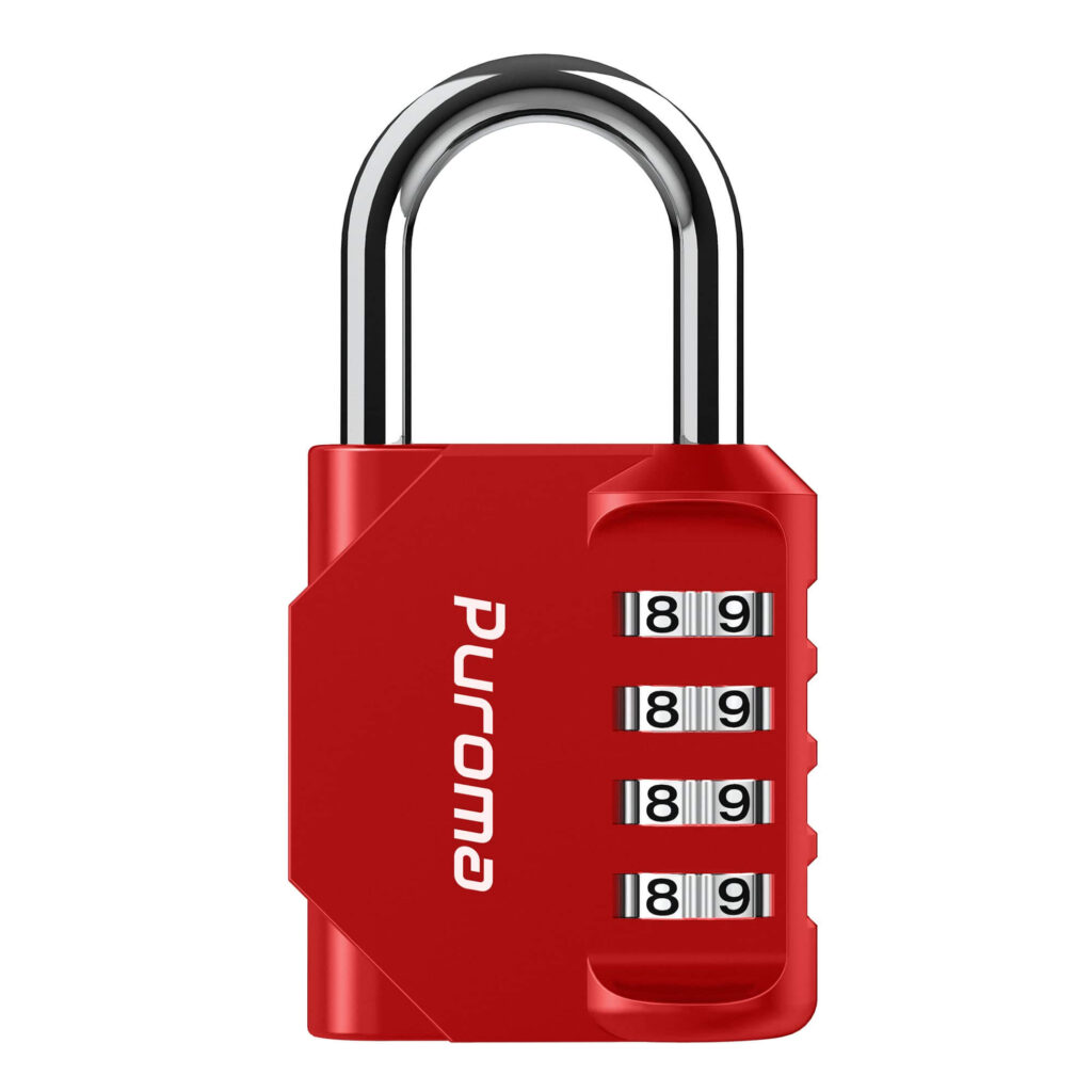 TH001RN 1 Pack 1.3 Inch Combination Lock, Red – Puroma